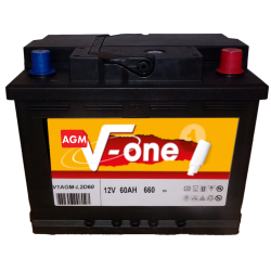 BATTERIE V-ONE AGM 12V 60AH...