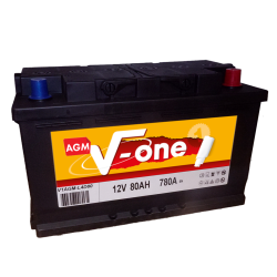 BATTERIE V-ONE AGM 12V 80AH 780A