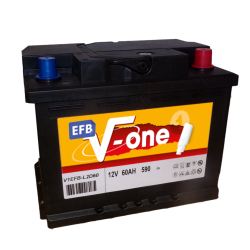 BATTERIE V-ONE EFB 12V 60AH 590A