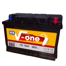 BATTERIE V-ONE EFB 12V 70AH 680A