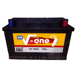 BATTERIE V-ONE EFB 12V 80AH...