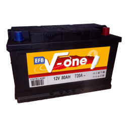BATTERIE V-ONE EFB 12V 80AH 720A