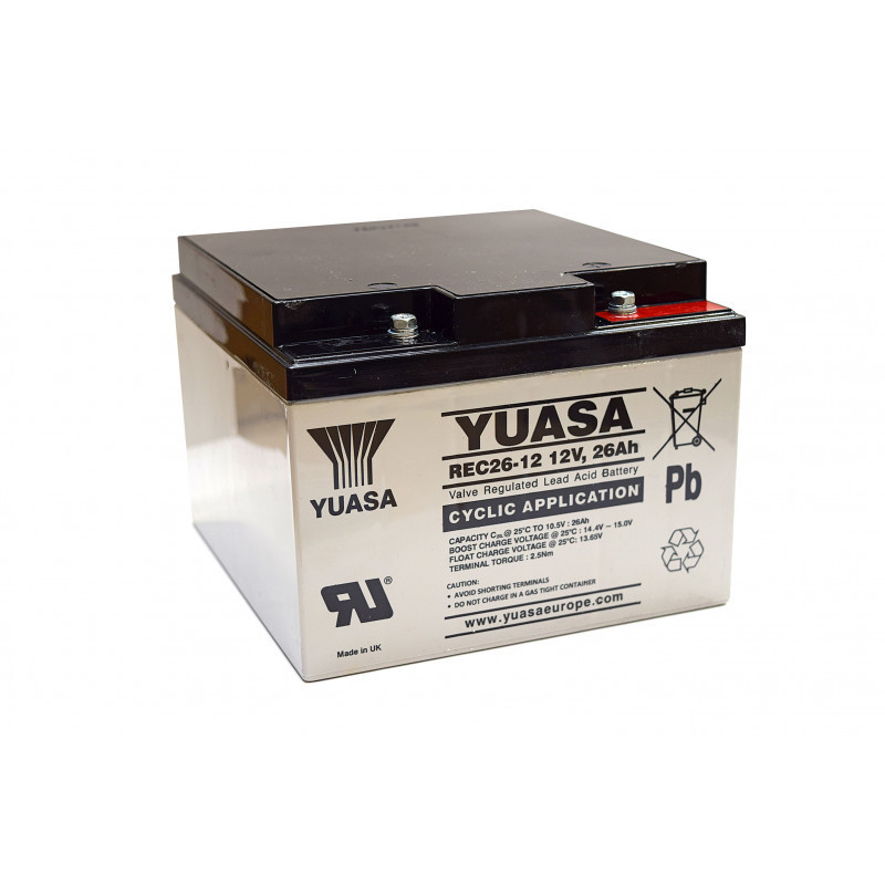 Batterie Plomb 12V 14Ah (151x98x97.5) Cyclique Yuasa (REC14-12) - Vlad