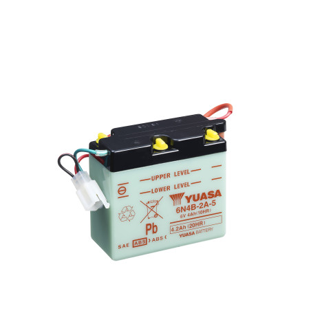 Batterie Moto BS-Battery 6N4B-2A - 6V 4.2Ah - Pour KAWASAKI KDX 175 (1980-1982) - Neuf